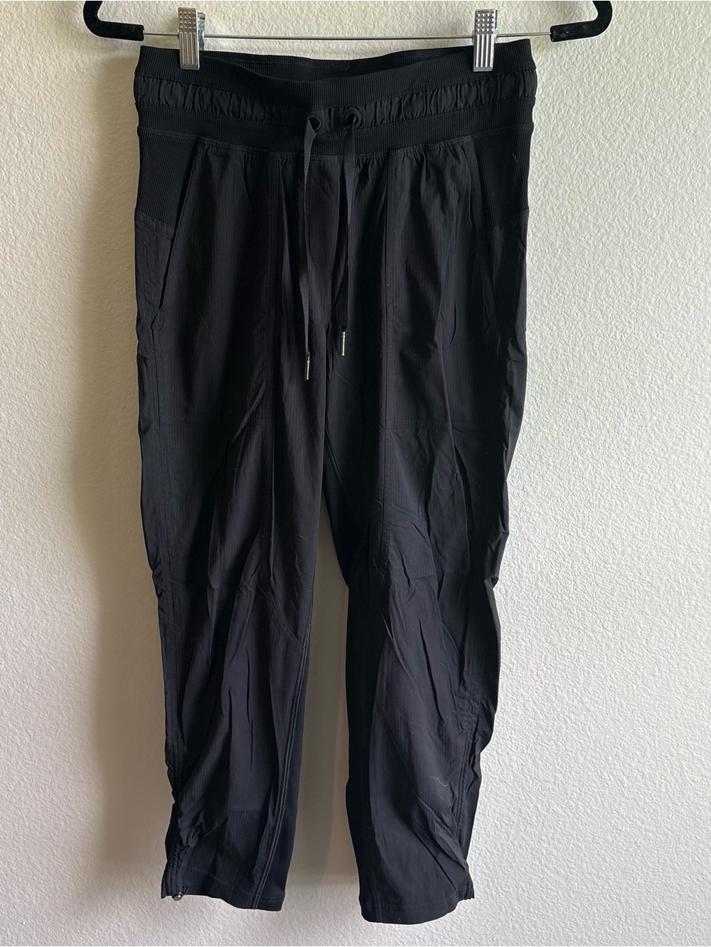 Lululemon Black Studio to Street Drawstring Bottom Pants